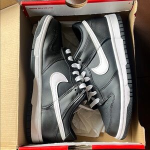Nike Black and White Low-Top Sneakers